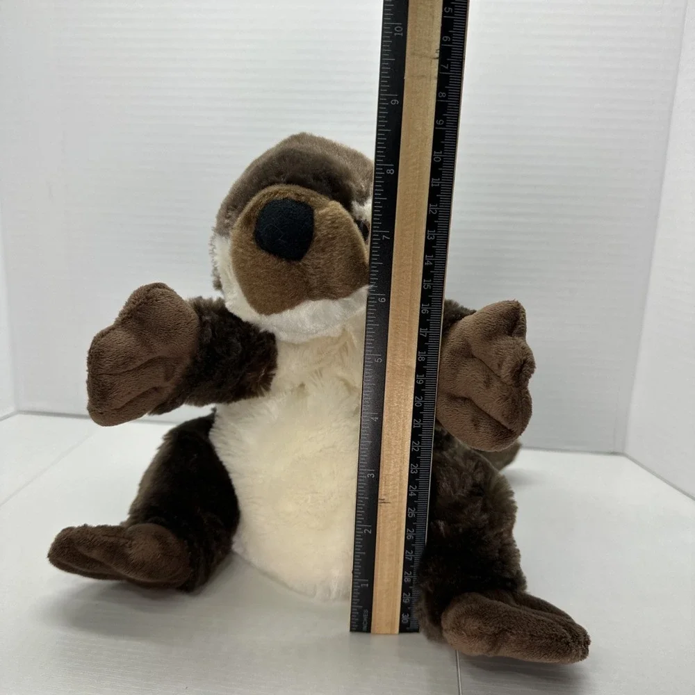 Eco Pals River Otter Hand‎ Puppet Plush Stuffed Animal Soft Toy Brown